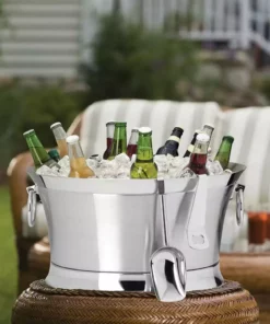 Brand new 🧨 Mikasa® 30 Quart Double Wall Beverage Tub with Stand and Tools 😉 -Hot Sale barware Store 30 quart double wall beverage tub with stand and tools 5245941 4