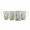 Brand new 🤩 Mikasa® Tivoli Garden Set of 4 Mugs 🛒 1 Brand new 🤩 Mikasa® Tivoli Garden Set of 4 Mugs 🛒 -Hot Sale barware Store 5280342 Mikasa TivoliGarden S4 Mugs Silo Stacked