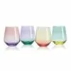 Promo ⭐ Mikasa® Chroma Set of 4 Stemless Wine Glasses 🌟 -Hot Sale barware Store 5296485 Mikasa Chroma S4 Stemless Wine Glassware Silo Overlap