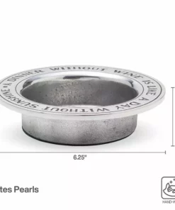 Hot Sale 🌟 Wilton Armetale® A Dinner Without Wine Bottle Coaster 🥰 -Hot Sale barware Store a dinner without wine bottle coaster 601016 3