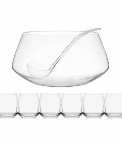 New ⭐ Mikasa® Akimbo 8 Piece Punch Bowl Set 😀