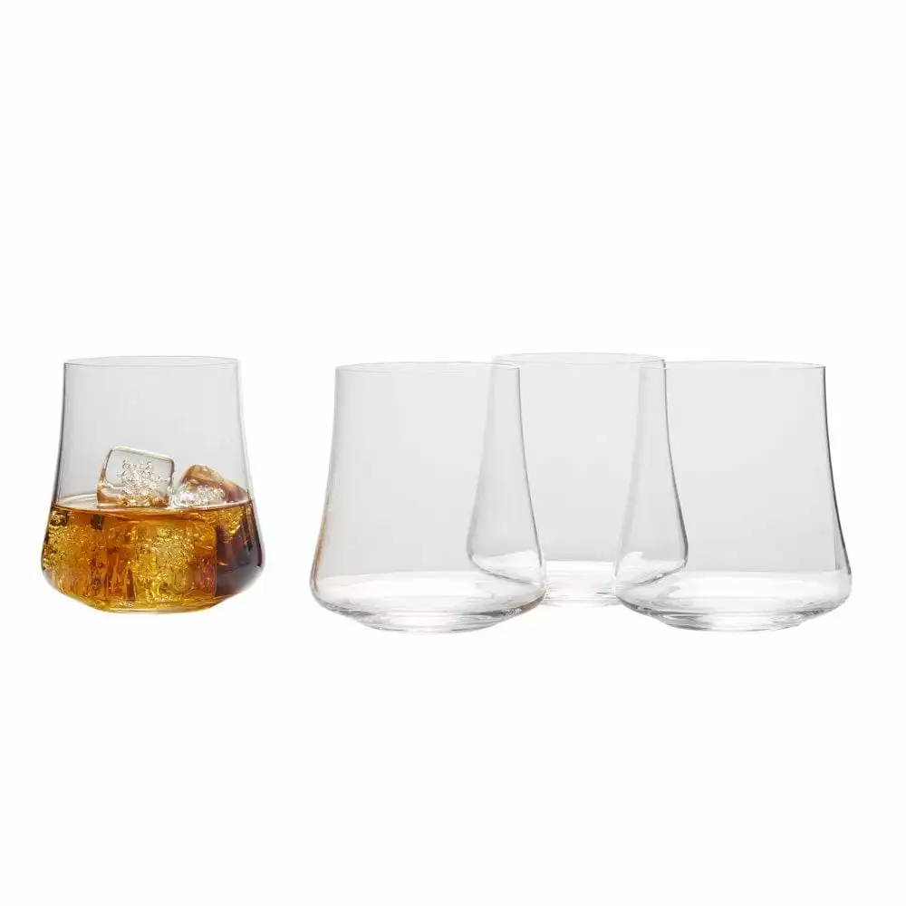 Hot Sale 👍 Mikasa® Aline Set of 4 Double Old Fashioned Whiskey Glasses 🌟 3 Hot Sale 👍 Mikasa® Aline Set of 4 Double Old Fashioned Whiskey Glasses 🌟