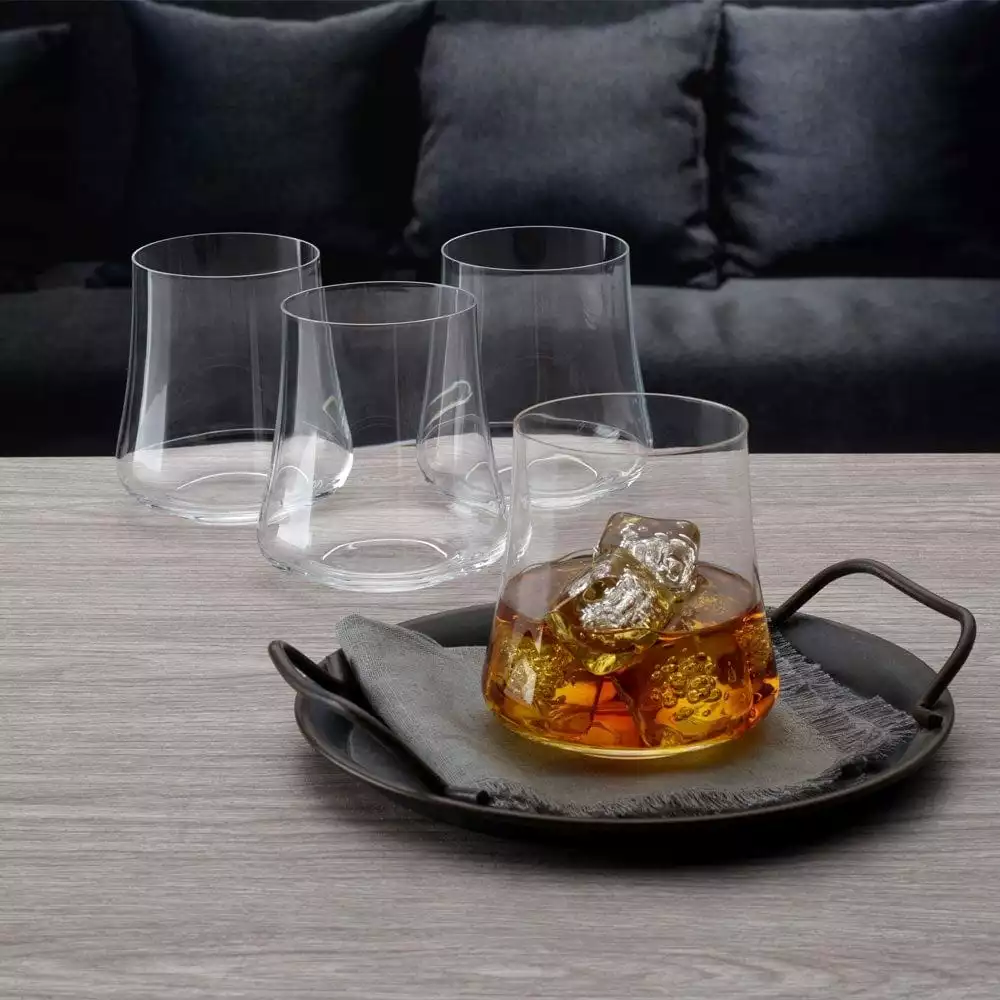 Hot Sale 👍 Mikasa® Aline Set of 4 Double Old Fashioned Whiskey Glasses 🌟 4 Hot Sale 👍 Mikasa® Aline Set of 4 Double Old Fashioned Whiskey Glasses 🌟 - Image 2