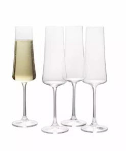 Hot Sale ❤️ Mikasa® Aline Set of 4 Flute Glasses 😀