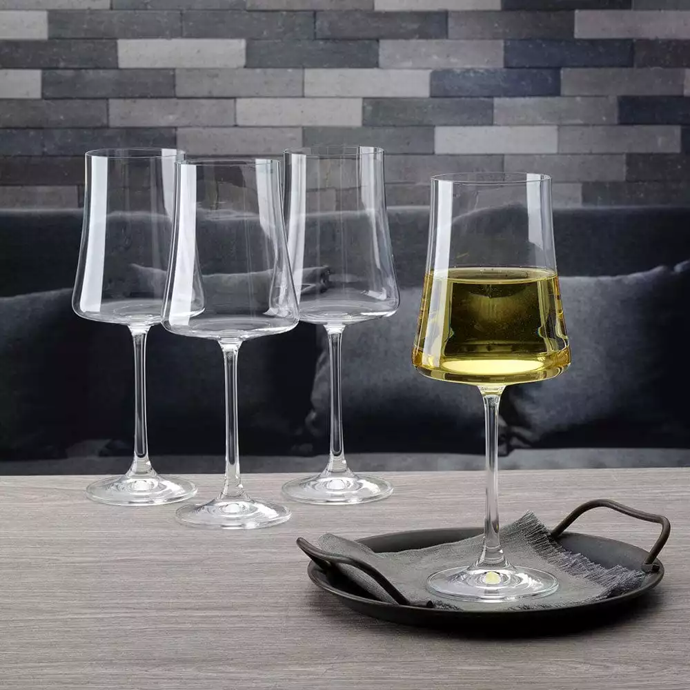 Best Sale 😍 Mikasa® Aline Set of 4 White Wine Glasses 🤩 4 Best Sale 😍 Mikasa® Aline Set of 4 White Wine Glasses 🤩 - Image 2
