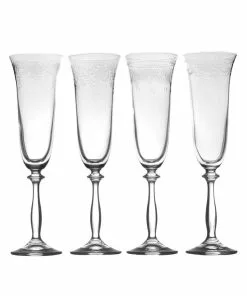 Best Pirce 🛒 Mikasa® Amelia Set of 4 Flute Glasses ⌛