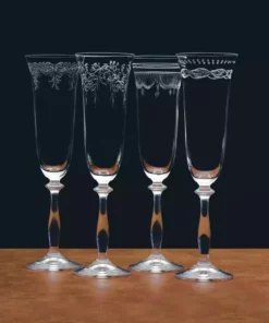 Best Pirce 🛒 Mikasa® Amelia Set of 4 Flute Glasses ⌛ -Hot Sale barware Store amelia set of 4 flute glasses 5282435 3