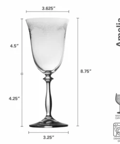 Discount 🌟 Mikasa® Amelia Set of 4 Red Wine Glasses 🔥 -Hot Sale barware Store amelia set of 4 red wine glasses 5282430 8