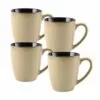 Brand new ❤️ Gourmet Basics® Anissa Set of 4 Mugs 👍 -Hot Sale barware Store anissa set of 4 mugs K4KN210 215 1