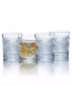 Hot Sale ⌛ Mikasa® Ballard Braid Set of 4 Double Old Fashioned Glasses ✨