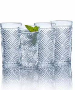 Best deal 👏 Mikasa® Ballard Braid Set of 4 Highball Glasses ⌛