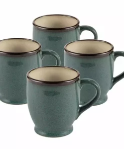 Wholesale ⭐ Gourmet Basics® Belmont Set of 4 Blue Mugs 😉