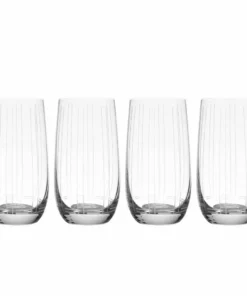 New 🎉 Mikasa® Berlin Set of 4 Highball Glasses 👏