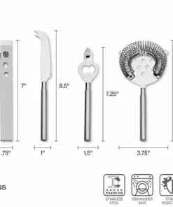Outlet ⌛ Mikasa® Bliss 8 Piece Bar Tool Set 🎁 13 Outlet ⌛ Mikasa® Bliss 8 Piece Bar Tool Set 🎁 -Hot Sale barware Store bliss 8 piece bar tool set 5292793 5