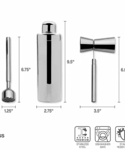 Outlet ⌛ Mikasa® Bliss 8 Piece Bar Tool Set 🎁 14 Outlet ⌛ Mikasa® Bliss 8 Piece Bar Tool Set 🎁 -Hot Sale barware Store bliss 8 piece bar tool set 5292793 6