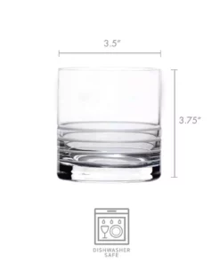 Budget ✨ Mikasa® Cal Set of 4 Double Old-Fashioned Whiskey Glasses 🧨 -Hot Sale barware Store cal set of 4 double old fashioned glasses 5282121 3
