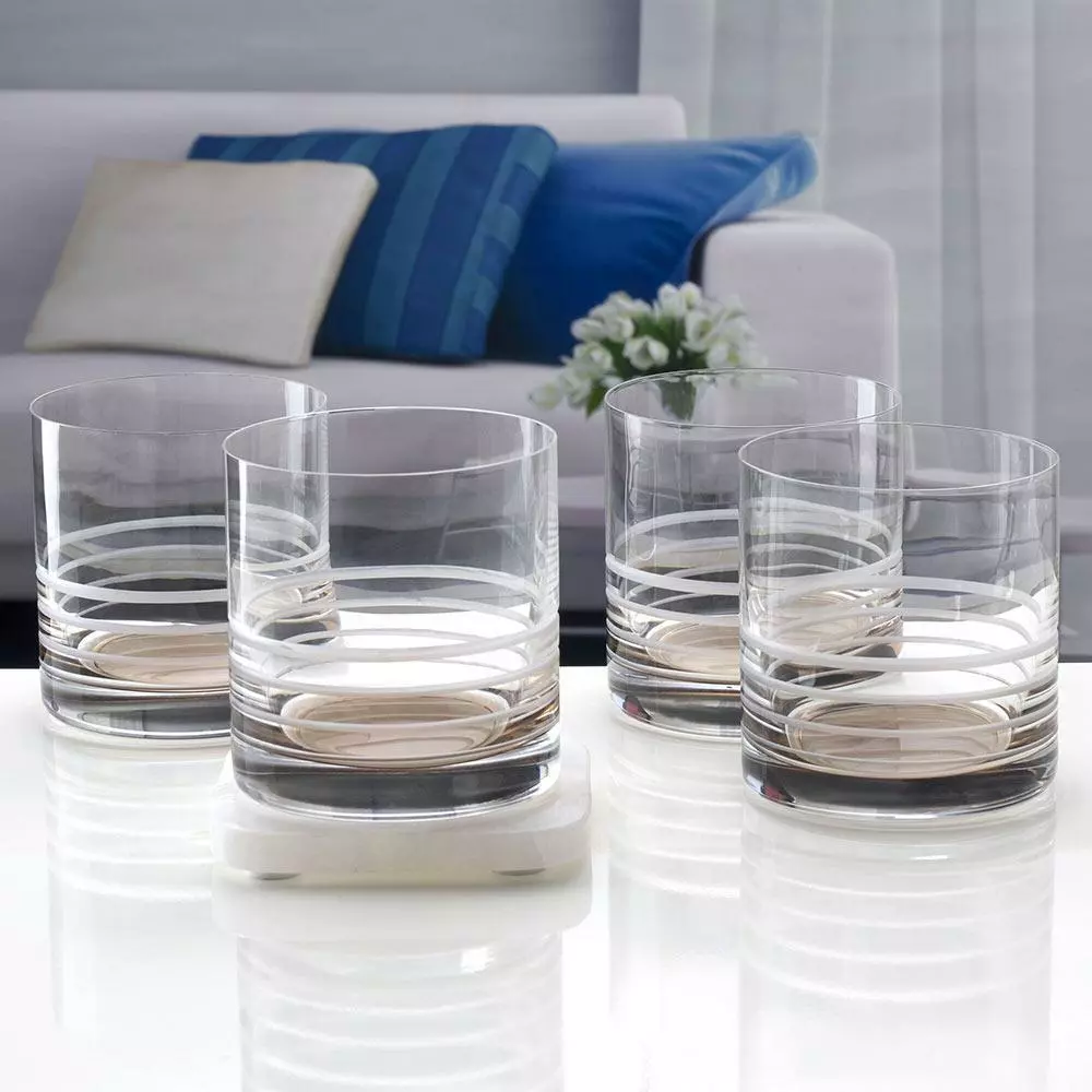 Cheapest 😍 Mikasa® Cal Smoke Ombre Set of 4 Double Old Fashioned Whiskey Glasses 🎉 4 Cheapest 😍 Mikasa® Cal Smoke Ombre Set of 4 Double Old Fashioned Whiskey Glasses 🎉 - Image 2