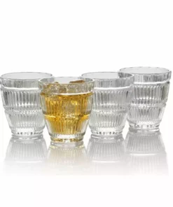 Promo 😀 Mikasa® Carroll Gate Set of 4 Double Old Fashioned Glasses 😉