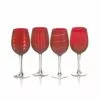 Brand new 😀 Mikasa® Cheers® Ruby Set of 4 Wine Glasses ⭐
