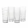 New 🎁 Mikasa® Cheers® Set of 4 Highball Glasses ✔️ -Hot Sale barware Store cheers set of 4 highball glasses SW910 412 1