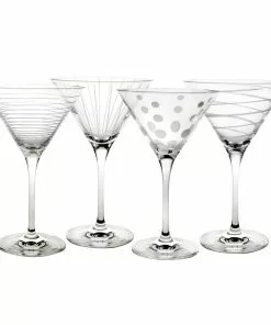 Hot Sale barware Store 45 Cheapest 🥰 Mikasa® Cheers® Set of 4 Martini Glasses 🧨