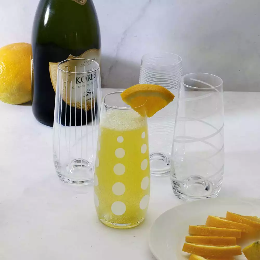 Flash Sale ✨ Mikasa® Cheers® Set of 4 Stemless Flute Glasses 💯 5 Flash Sale ✨ Mikasa® Cheers® Set of 4 Stemless Flute Glasses 💯 - Image 3