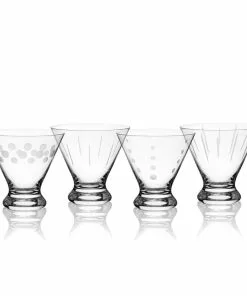 Hot Sale barware Store 49 Coupon 😀 Mikasa® Cheers® Set of 4 Stemless Martini Glasses 🛒