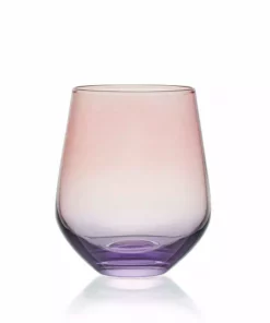 Promo ⭐ Mikasa® Chroma Set of 4 Stemless Wine Glasses 🌟 -Hot Sale barware Store chroma set of 4 stemless wine glasses 5296485 4