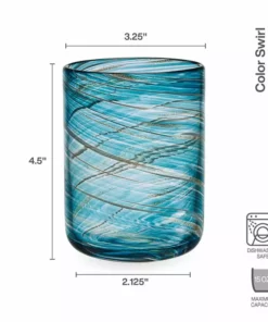 Buy 🔔 Mikasa® Color Swirl Set of 4 Double Old Fashioned Glasses ❤️ 9 Buy 🔔 Mikasa® Color Swirl Set of 4 Double Old Fashioned Glasses ❤️ -Hot Sale barware Store color swirl set of 4 double old fashioned glasses 5294209 3