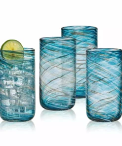 Top 10 👍 Mikasa® Color Swirl Set of 4 Highball Glasses 😀