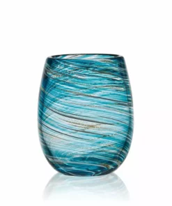 Discount 😀 Mikasa® Color Swirl Set of 4 Stemless Wine Glasses 🥰 -Hot Sale barware Store color swirl set of 4 stemless wine glasses 5294219 4