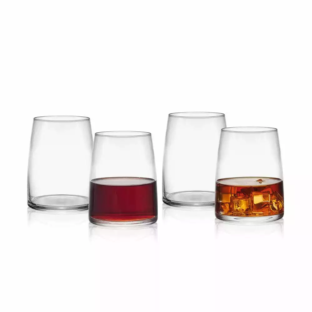 New 😉 Mikasa® Cora Set of 4 Double Old Fashioned Whiskey Glasses ✔️ 3 New 😉 Mikasa® Cora Set of 4 Double Old Fashioned Whiskey Glasses ✔️