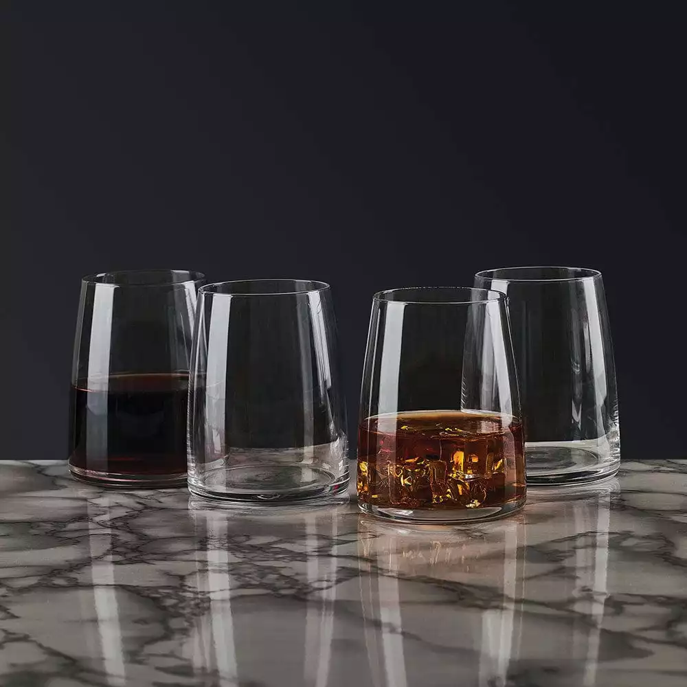 New 😉 Mikasa® Cora Set of 4 Double Old Fashioned Whiskey Glasses ✔️ 5 New 😉 Mikasa® Cora Set of 4 Double Old Fashioned Whiskey Glasses ✔️ - Image 3