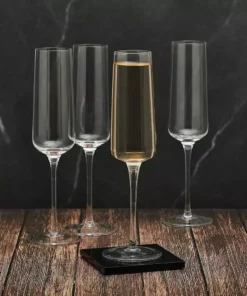 Promo 🛒 Mikasa® Cora Set of 4 Flute Glasses 🌟 -Hot Sale barware Store cora set of 4 flute glasses 5294239 3