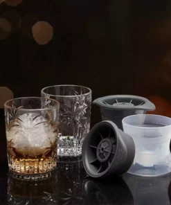 Wholesale ✨ Mikasa® Craft Cocktail Set of 2 Double Old Fashioned Whiskey Glasses with Ice Molds 🔔 -Hot Sale barware Store craft cocktail set of 2 double old fashioned whiskey glasses with ice molds 5292029 3