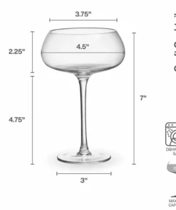 Best deal 🔥 Mikasa® Craft Cocktail Set of 4 Coupe Champagne Wine Glasses 😉 -Hot Sale barware Store craft set of 4 coupe champagne wine glasses 5294051 5