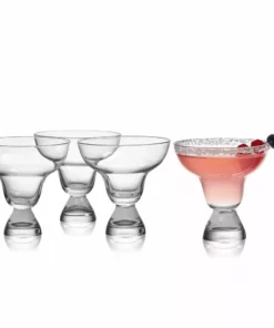 Budget 🔔 Mikasa® Craft Cocktail Set of 4 Stemless Margarita Glasses 🎉