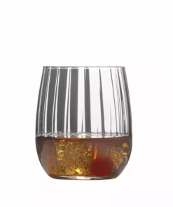 New 💯 Mikasa® Gail Optic Set of 4 Double Old Fashioned Whiskey Glasses 🎁 -Hot Sale barware Store gail optic set of 4 double old fashioned whiskey glasses 5289437 3
