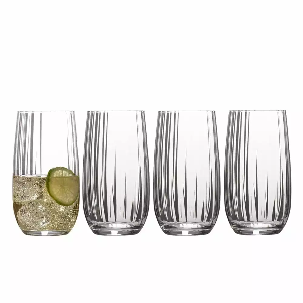 Wholesale 🔔 Mikasa® Gail Optic Set of 4 Highball Glasses 🤩 3 Wholesale 🔔 Mikasa® Gail Optic Set of 4 Highball Glasses 🤩