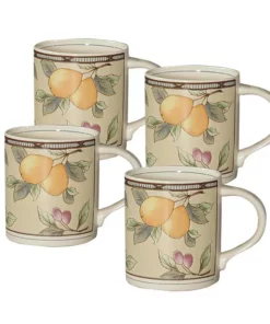 Budget 😉 Mikasa® Garden Harvest® Mugs, Set of 4 😉