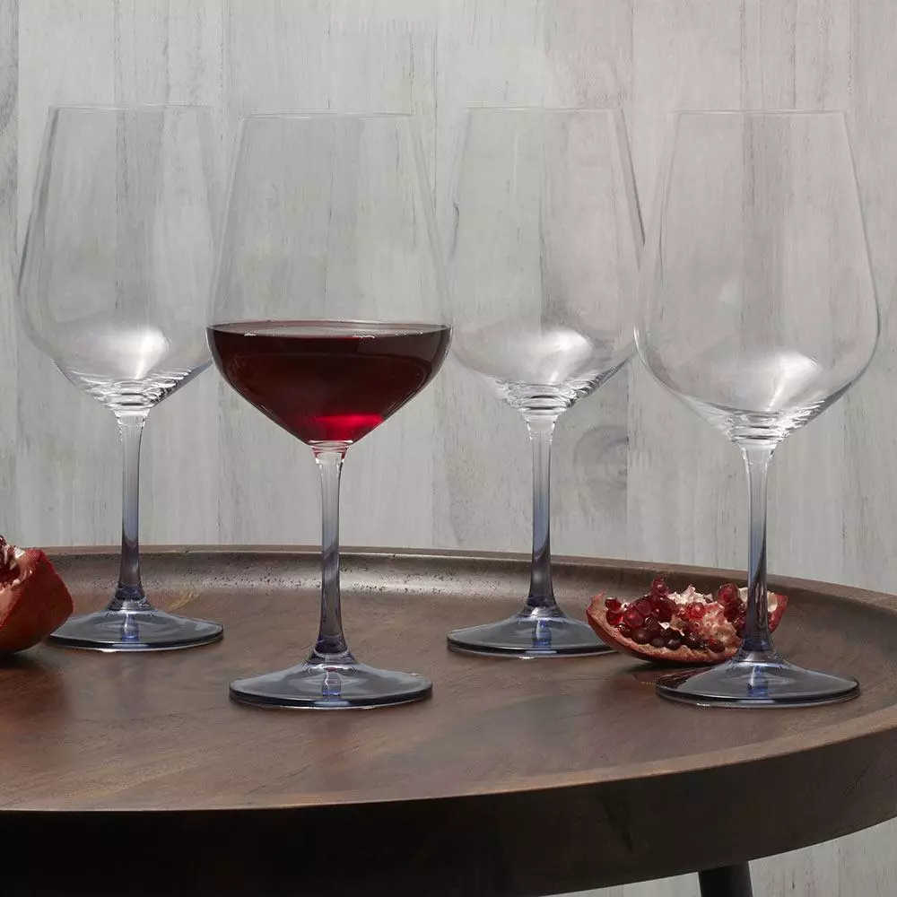 Best Sale ⭐ Mikasa® Gianna Ombre Blue Set of 4 Red Wine Glasses 🔥 4 Best Sale ⭐ Mikasa® Gianna Ombre Blue Set of 4 Red Wine Glasses 🔥 - Image 2