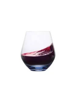 New 🥰 Mikasa® Gianna Ombre Blue Set of 4 Stemless Wine Glasses 😉 -Hot Sale barware Store gianna ombre blue set of 4 stemless wine glasses 5282068 3