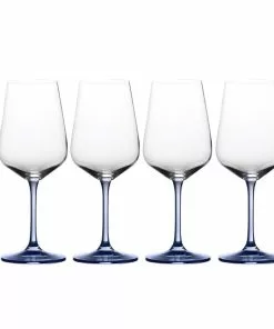 Best deal 🌟 Mikasa® Gianna Ombre Blue Set of 4 White Wine Glasses 🔥