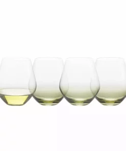 Best reviews of 🛒 Mikasa® Gianna Ombre Sage Set of 4 Stemless Wine Glasses 💯