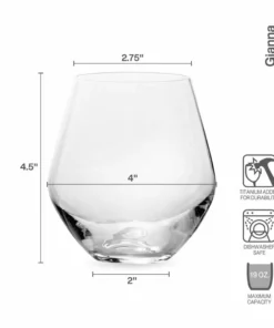 Best reviews of 🛒 Mikasa® Gianna Ombre Sage Set of 4 Stemless Wine Glasses 💯 -Hot Sale barware Store gianna ombre sage set of 4 stemless wine glasses 5289779 3