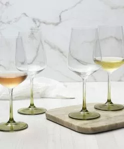 Hot Sale barware Store -Hot Sale barware Store gianna ombre sage set of 4 white wine glasses 5289778 2
