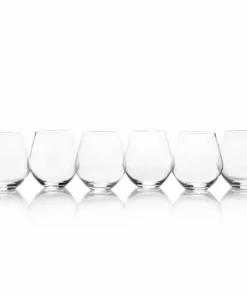 Wholesale 🔥 Mikasa® Gianna Set of 6 All Purpose Stemless Wine Glasses ⭐