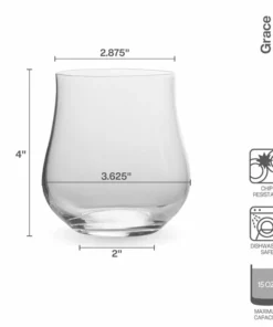 Cheap 👏 Mikasa® Grace Set of 4 Double Old Fashioned Whiskey Glasses ✨ 9 Cheap 👏 Mikasa® Grace Set of 4 Double Old Fashioned Whiskey Glasses ✨ -Hot Sale barware Store grace set of 4 double old fashioned whiskey glasses 5290389 4