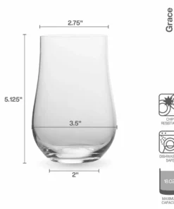 Best Pirce ✔️ Mikasa® Grace Set of 4 Highball Glasses 🔔 -Hot Sale barware Store grace set of 4 highball glasses 5290396 4