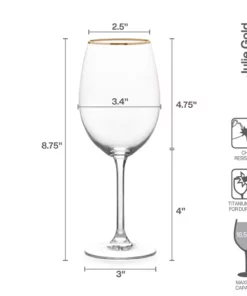 Best deal 😀 Mikasa® Grace Set of 4 White Wine Glasses ⭐ -Hot Sale barware Store grace set of 4 white wine glasses 5290413 4
